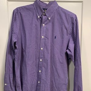 Polo Ralph Lauren Button Down Shirt. Purple. Size large.